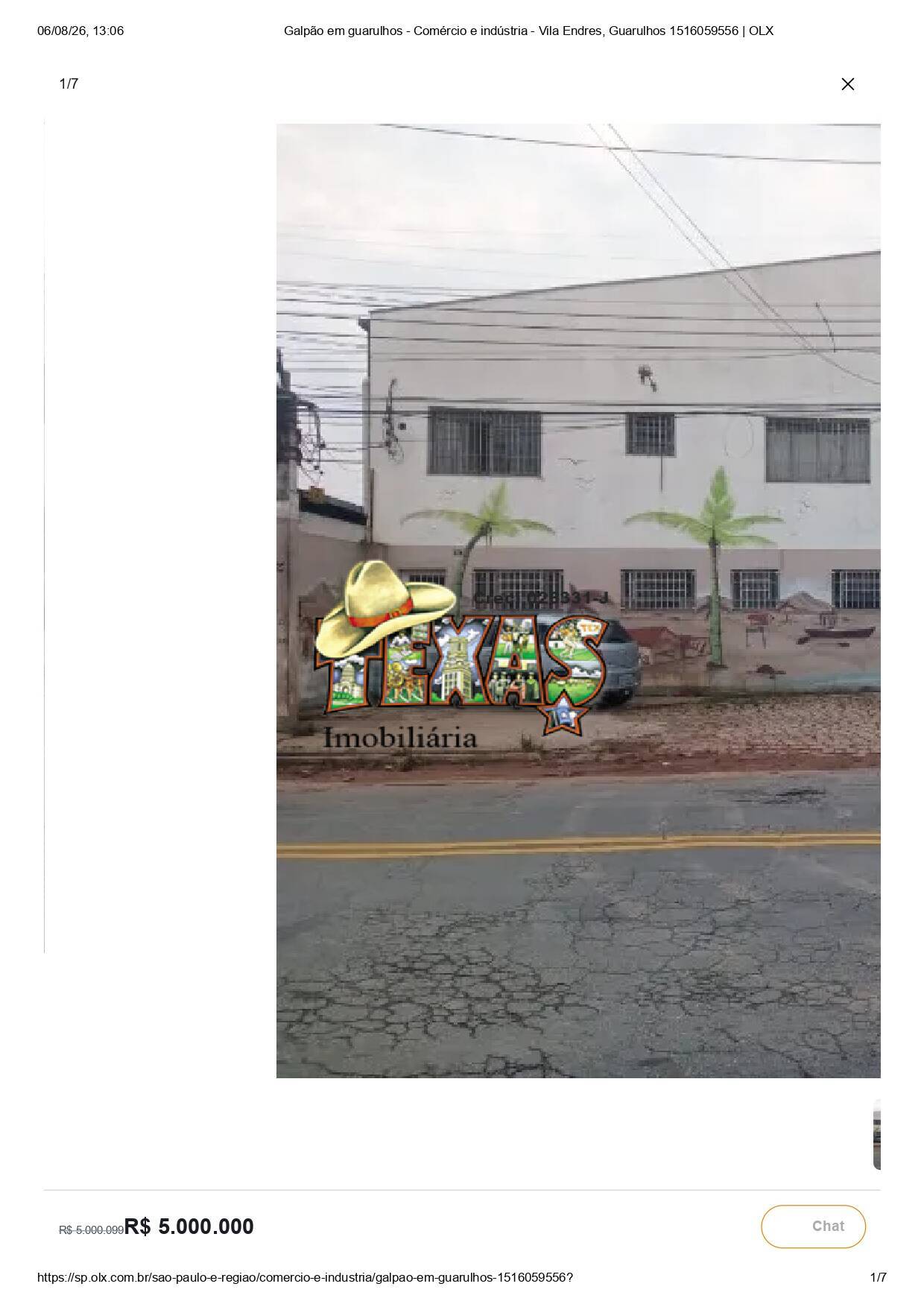 Depósito-Galpão, 2050 m² - Foto 1